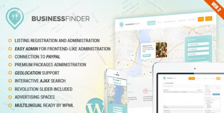 Business Finder WordPress Directory Theme