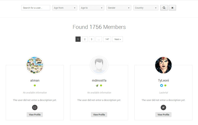 UserPro Member Directory