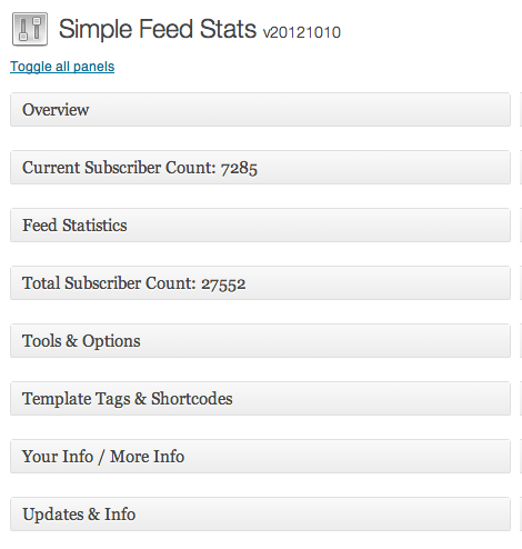 Simple Feed Stats