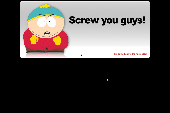 South Park Error Page