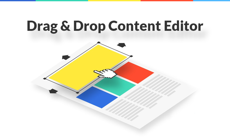 drag and drop content editor