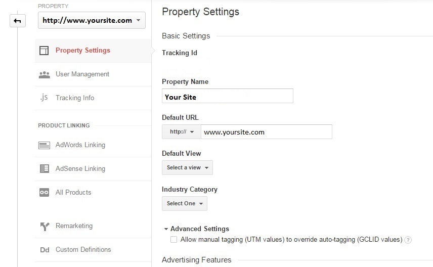 Property Settings In Google Analytics