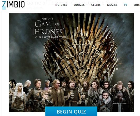Game of Thrones quiz