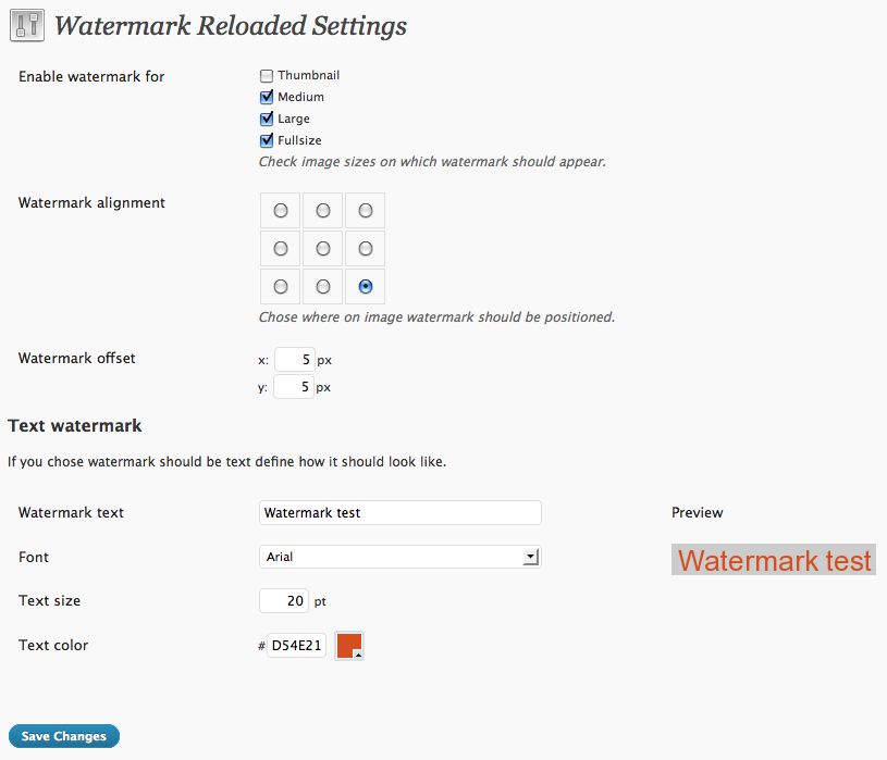 WordPress Image Optimization Watermarking Reloaded