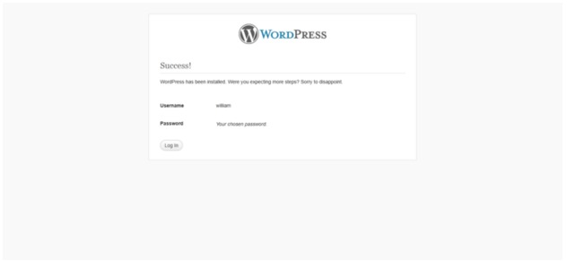 How to Install WordPress Enter Credentials