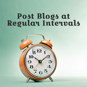Post Blogs at Regular Intervals