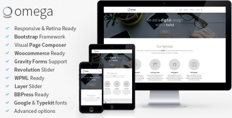 Best One Page WordPress Themes | Omega