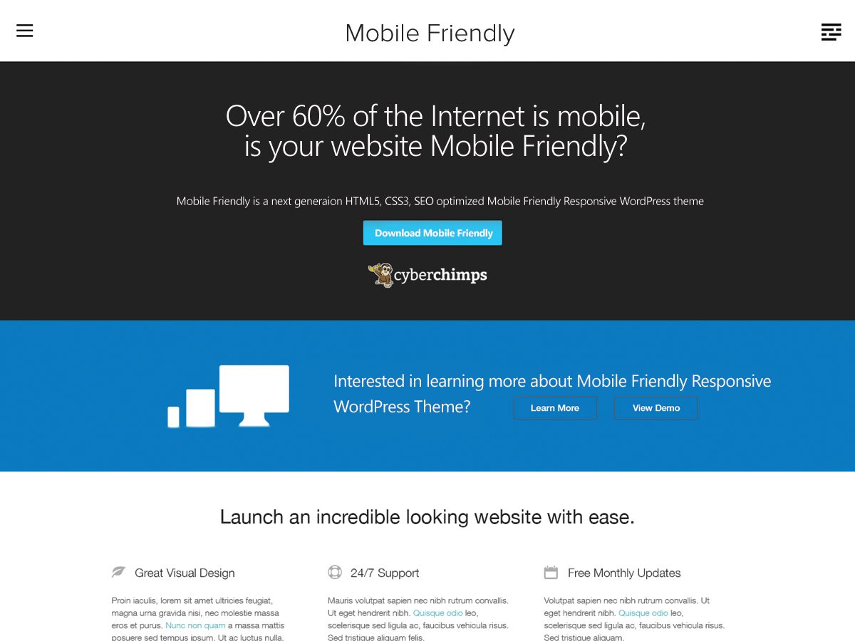 wordpress themes for content marketing - mobile friendly