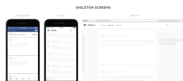 skeleton screens