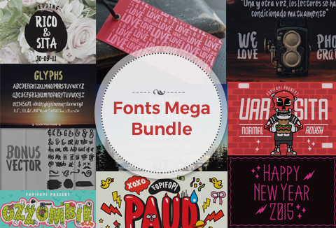 mega deals - mega-font-bundle