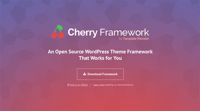Cherry Framework 4.0 - Web Design Tools