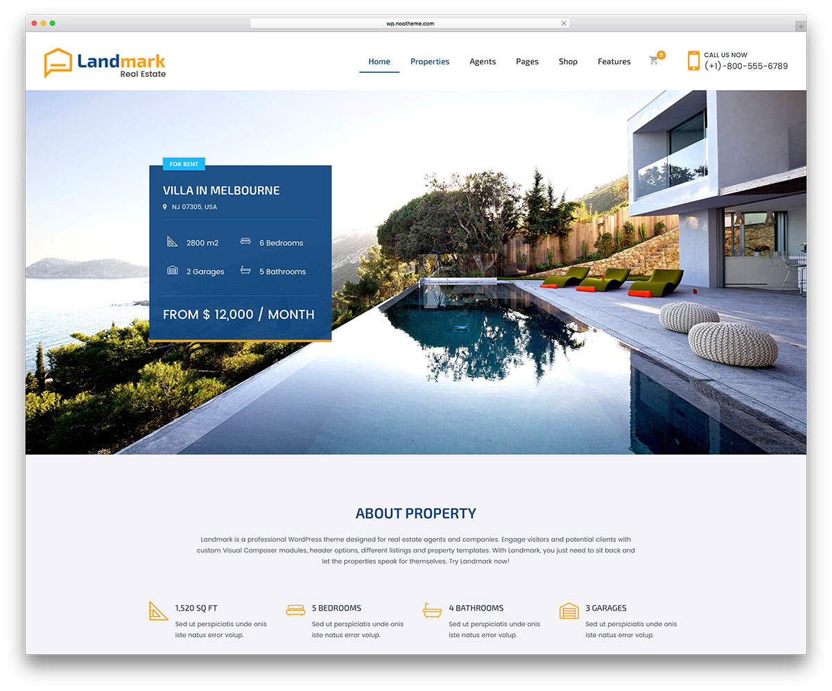 Landmark | Real Estate WordPress Themes