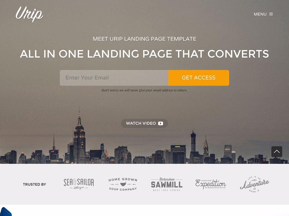Landing Page WordPress Themes | Urip