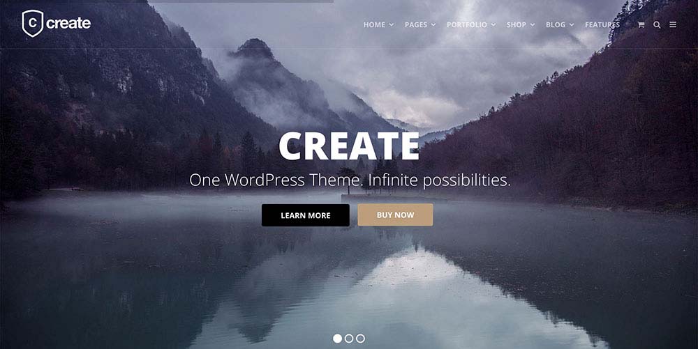 Parallax Scrolling WordPress Themes | Create