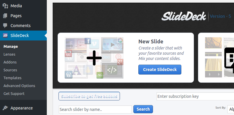 Create SlideDeck