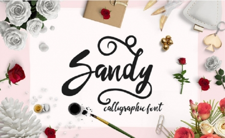 sandy-free-calligraphic-font