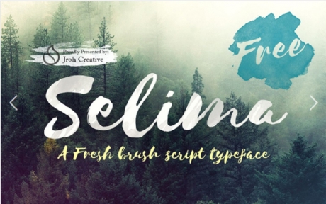 selima-free-brush-font