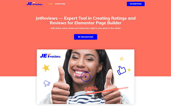 JetReviews - Reviews Widget for Elementor Page Builder WordPress Plugin
