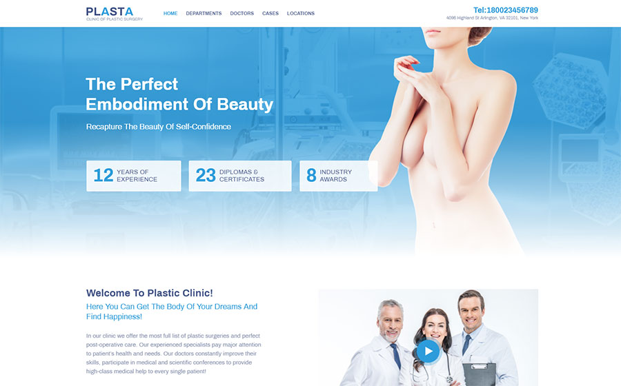 Plasta - Medical Elementor WordPress Theme