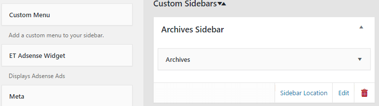 customize WordPress sidebar 