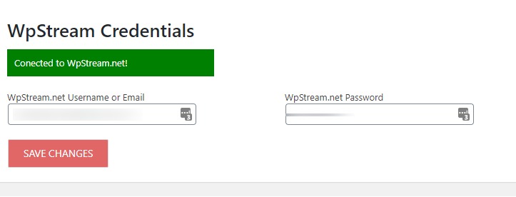 WP Stream Credentials