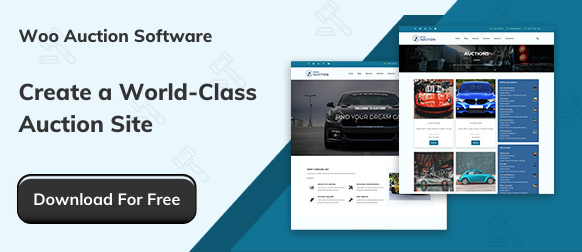 Create a world class auction site with woo auction software