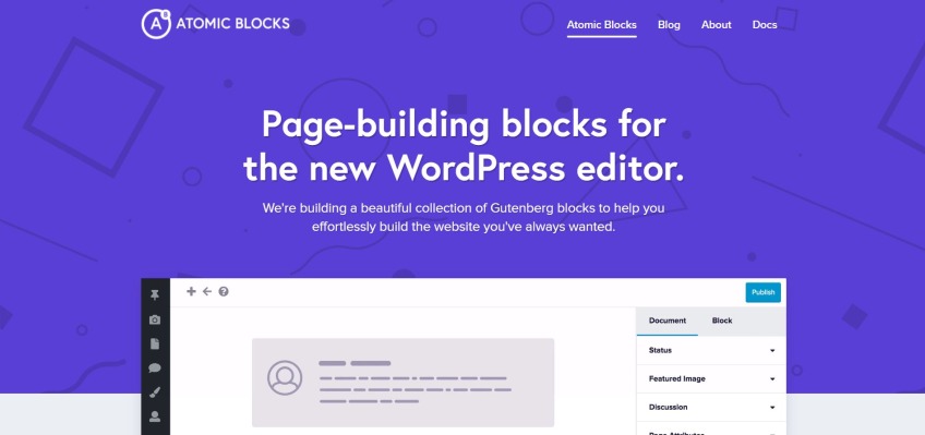 Atomic blocks Gutenberg plugin
