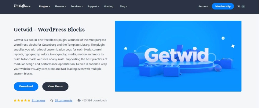 Getwid WordPress Blocks