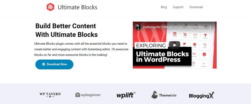 Ultimate Blocks Gutenberg blocks