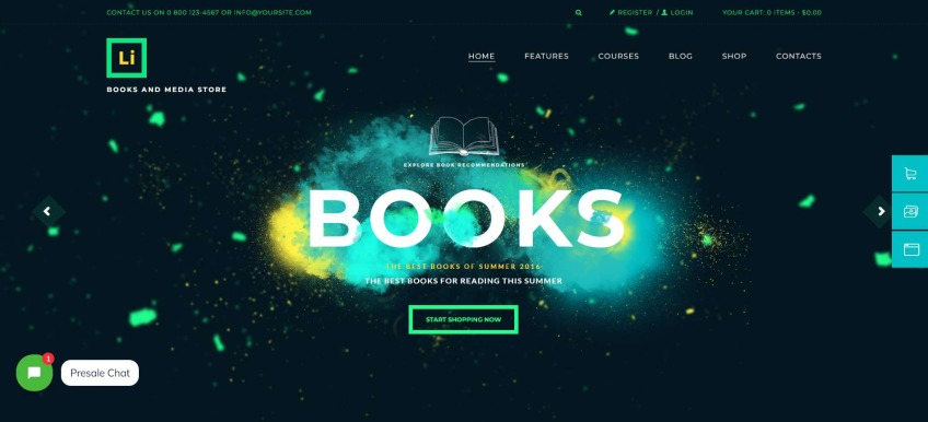 Lorem Ipsum – Books & Media Store WordPress Theme