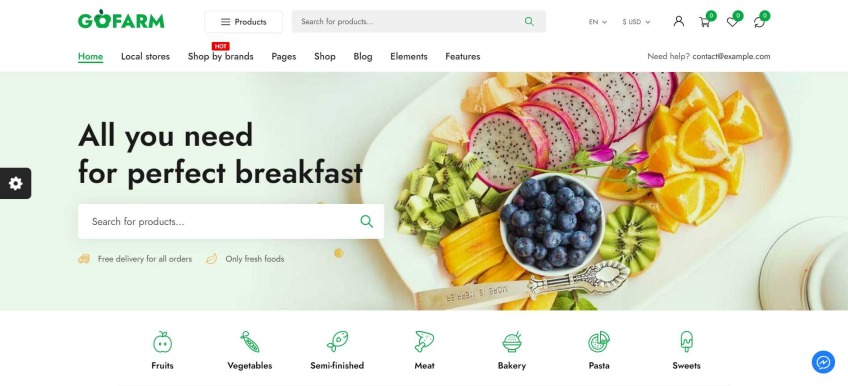 Gofarm - Grocery Food WooCommerce WordPress Theme