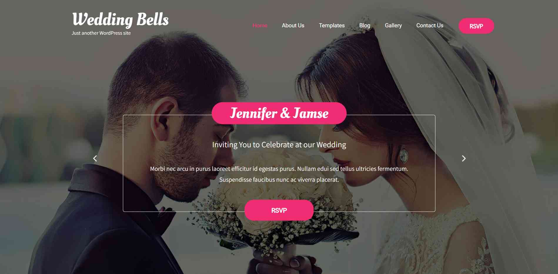 Wedding Bells Lite - WordPress theme