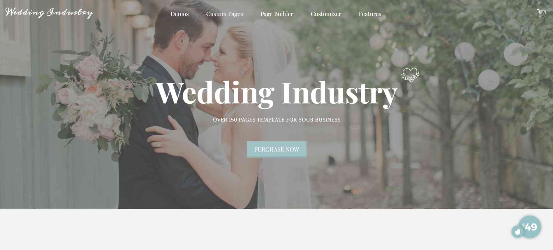 Wedding Industry - WordPress theme
