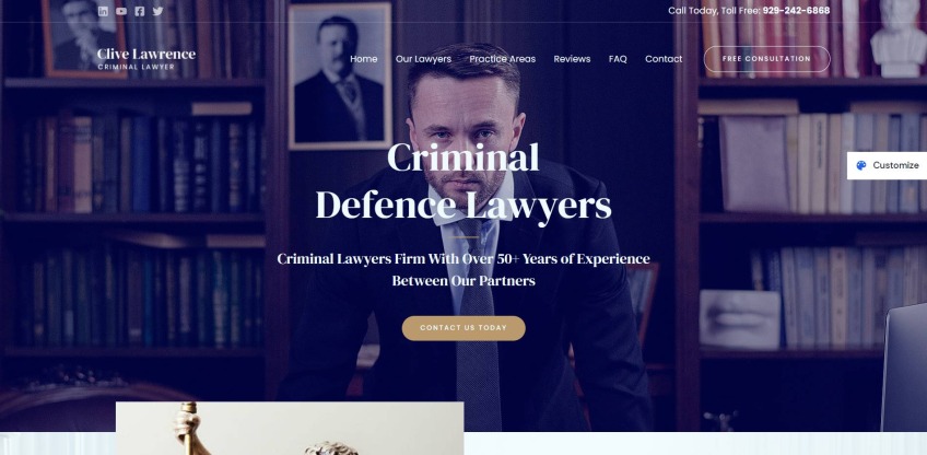 Astra- Criminal Lawyer WordPress theme