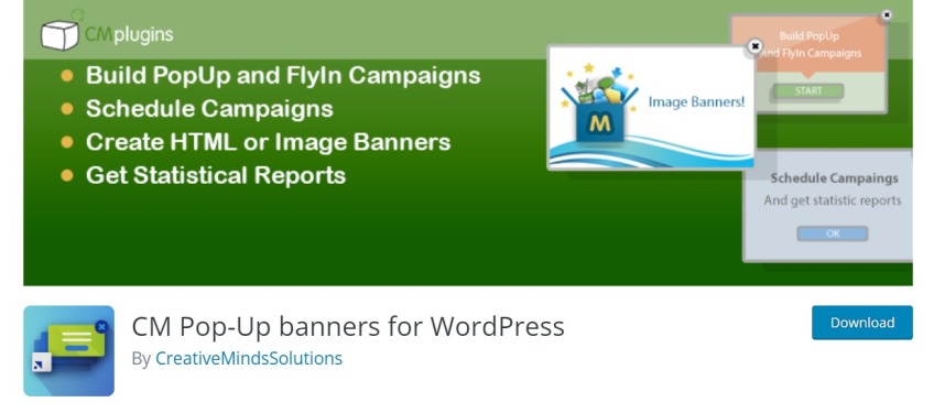 CM Pop-Up banners for WordPress
