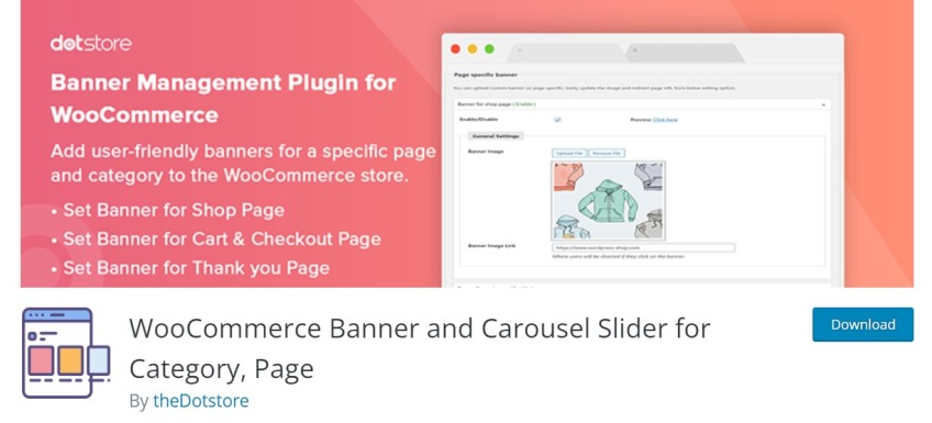 WooCommerce Banner and Carousel Slider for Category, Page - WordPress banner management plugin